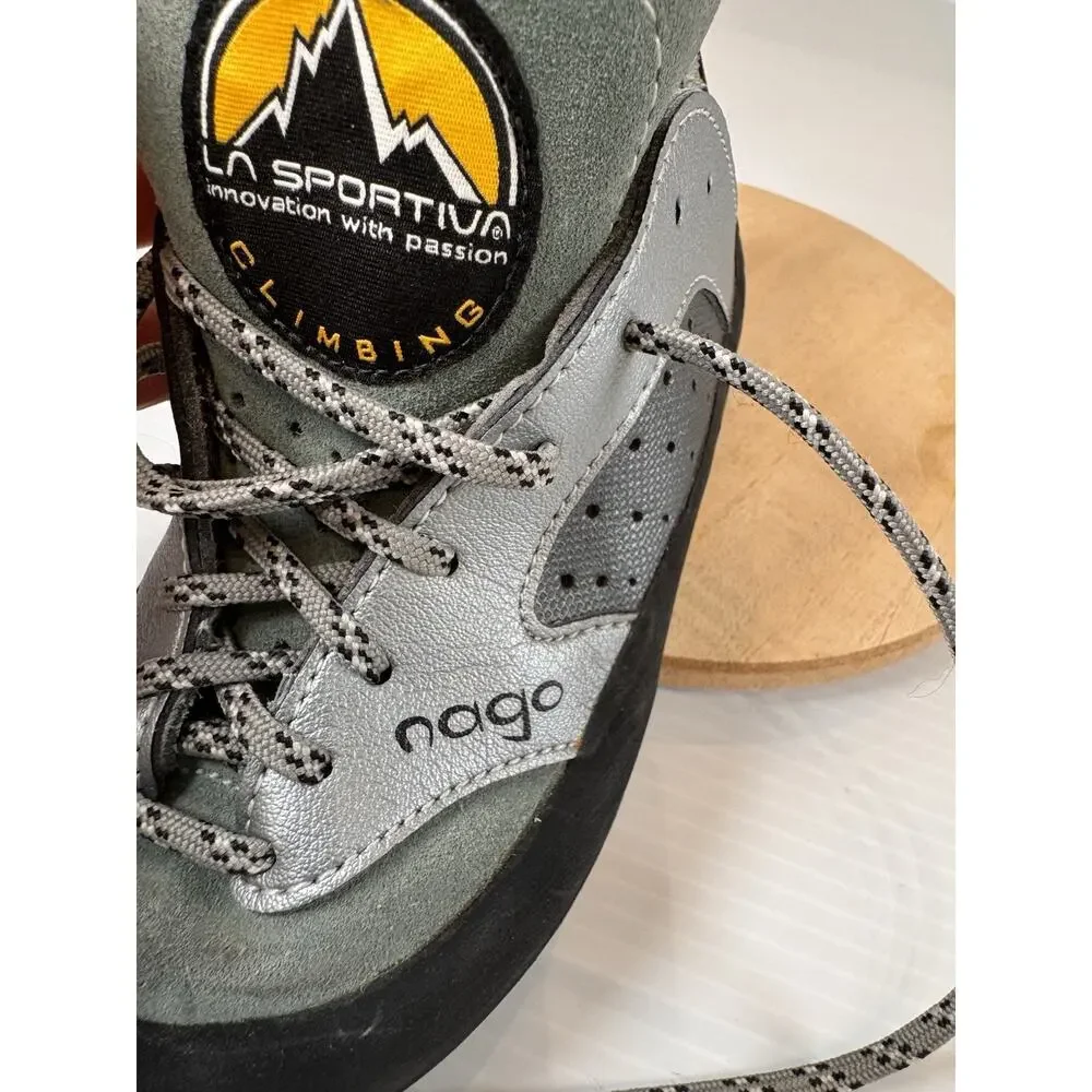 La Sportiva Nago Climbing Shoes EU 36 US Women 5.5 Men 4.5 Gray Vibram XS Edge